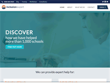 Tablet Screenshot of inclusionexpert.com